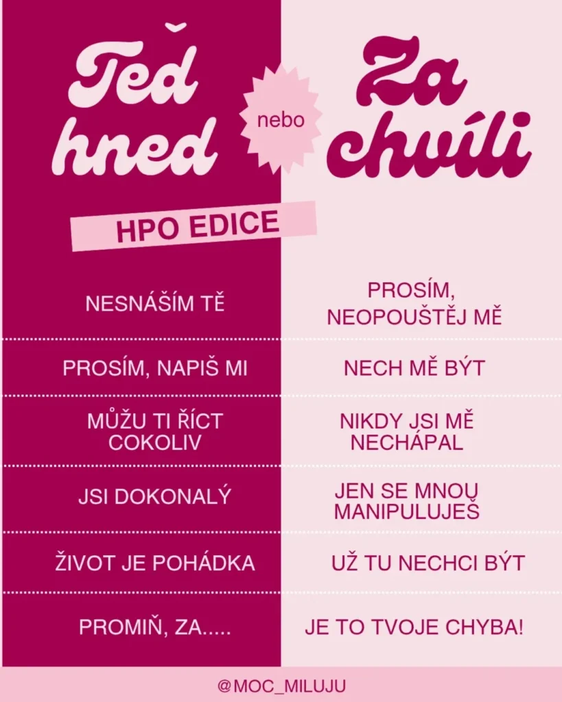 Náhled příspěvku Teď vs za chvíli