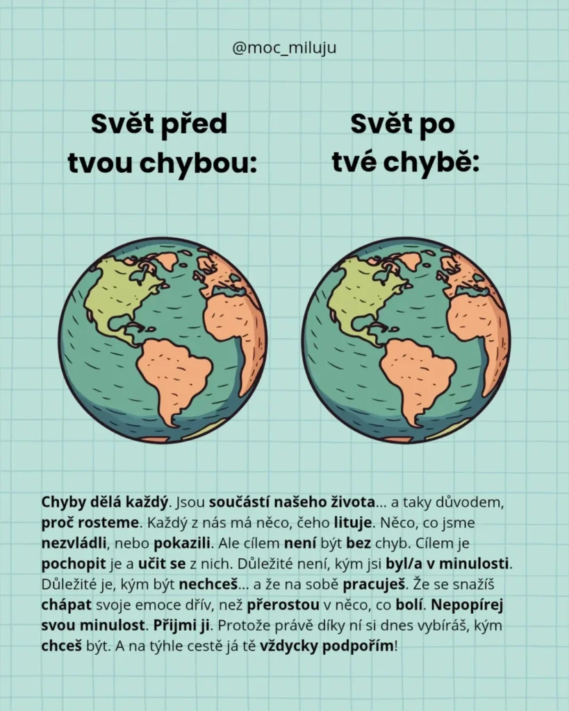 Náhled příspěvku Svět před a po tvé chybě