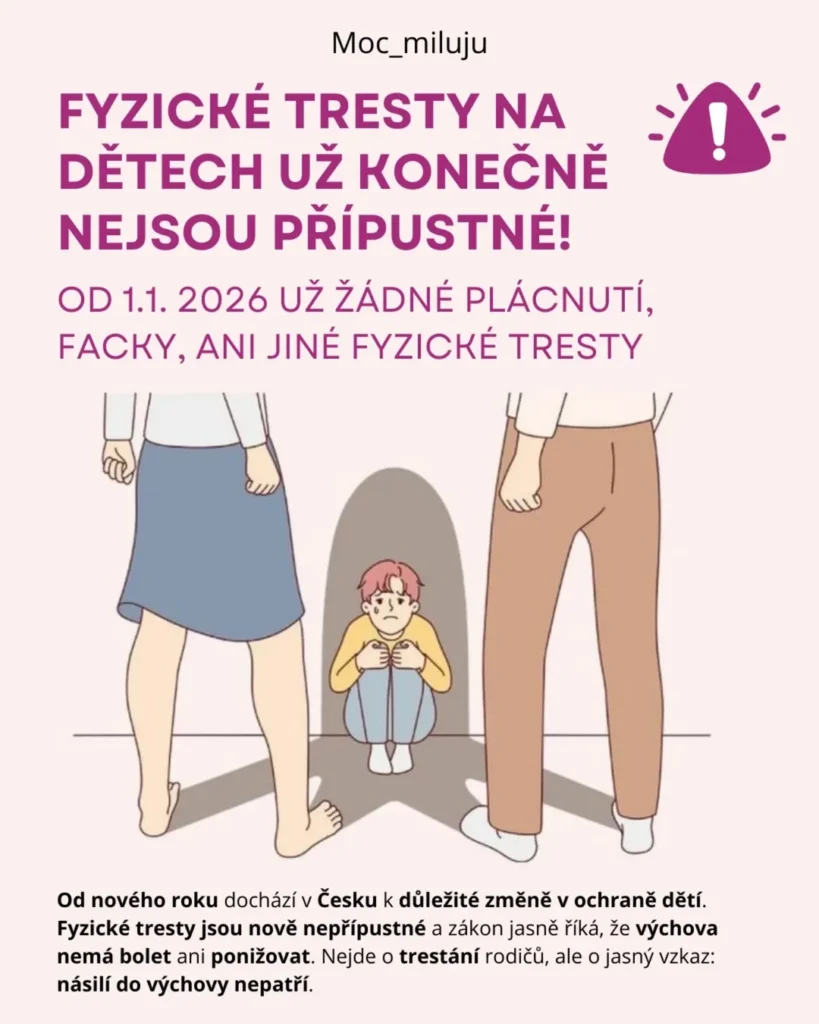 Náhled příspěvku Fyzické tresty na dětech už nejsou přípustné!