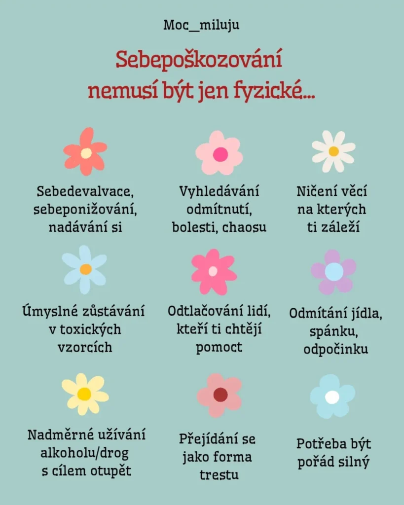 Náhled příspěvku Sebepoškozování nemusí být jen fyzické