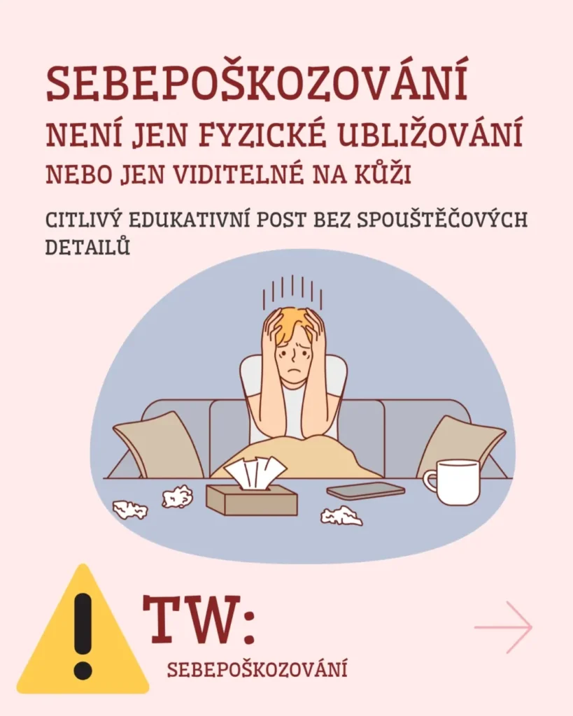 Náhled příspěvku Sebepoškozování není vidět jen na kůži