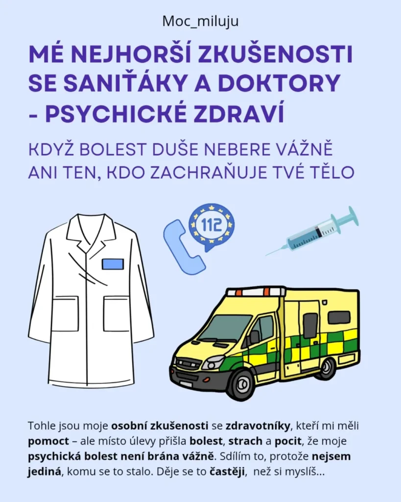 Náhled příspěvku Mé zkušenosti s doktory a saniťáky