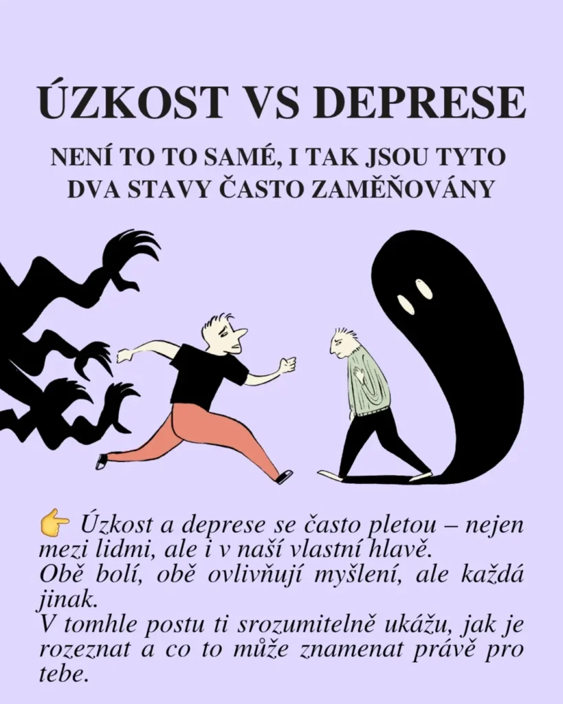 Náhled příspěvku Úzkost vs deprese